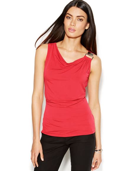 michael kors womens petite tops|michael kors sleeveless dress.